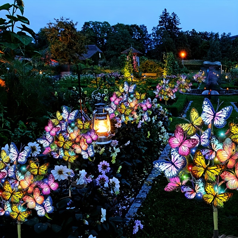 Outdoor Power Outlet Solar - Solar led borboleta luzes do jardim