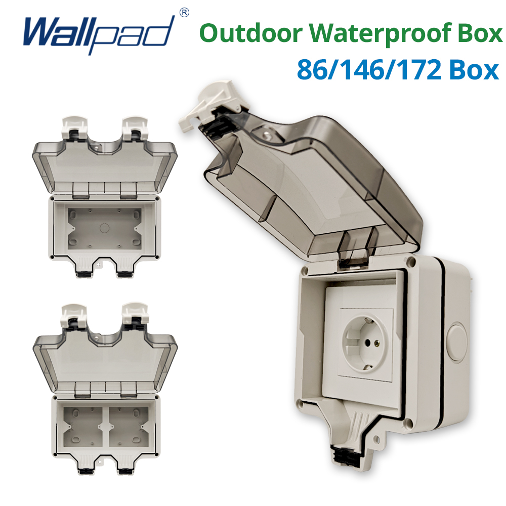 Outdoor Power Outlet Weatherproof - Wallpad IP66 Caixa externa à prova