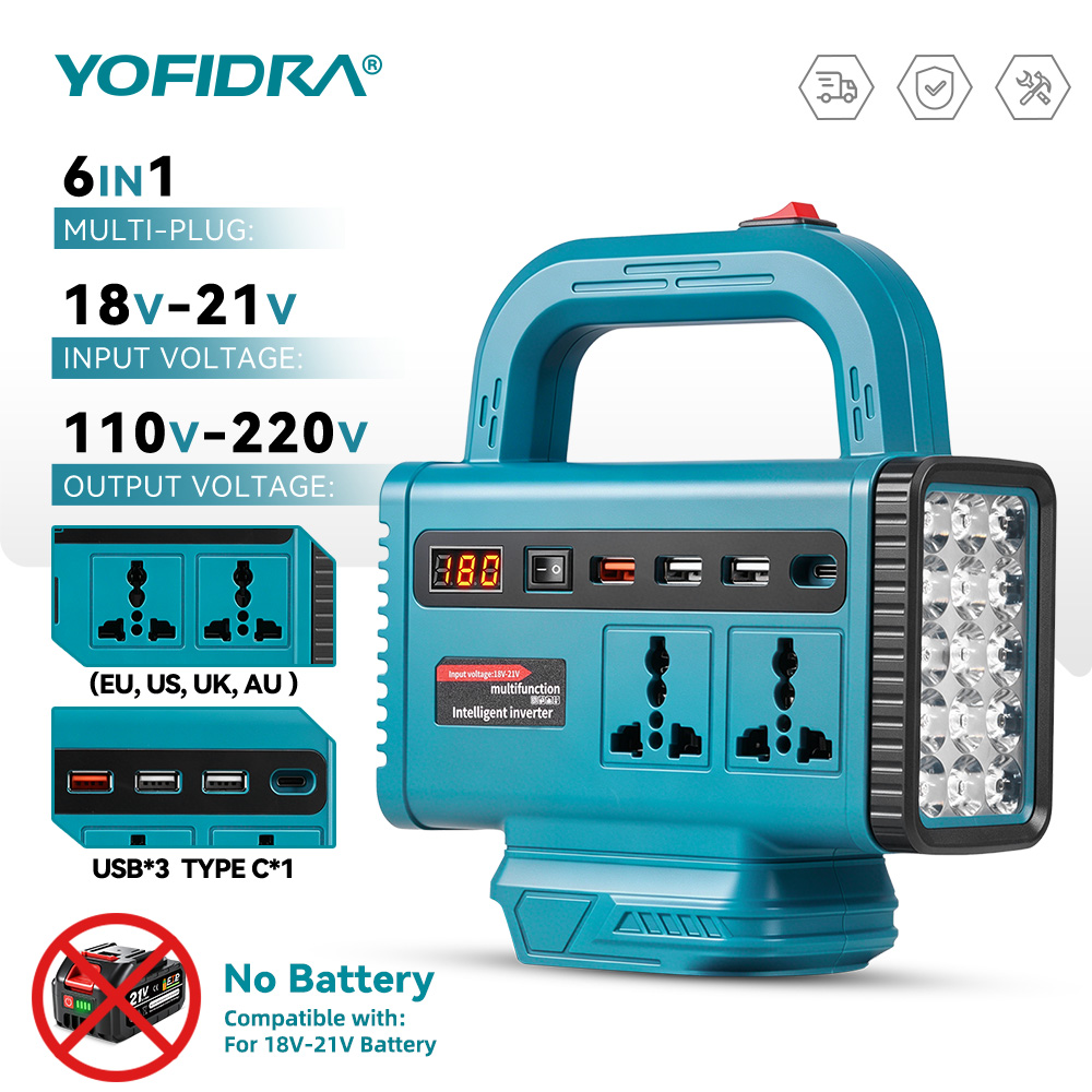 Outdoor Usb Power Outlet - Inversor de energia portátil YOFIDRA 220V,