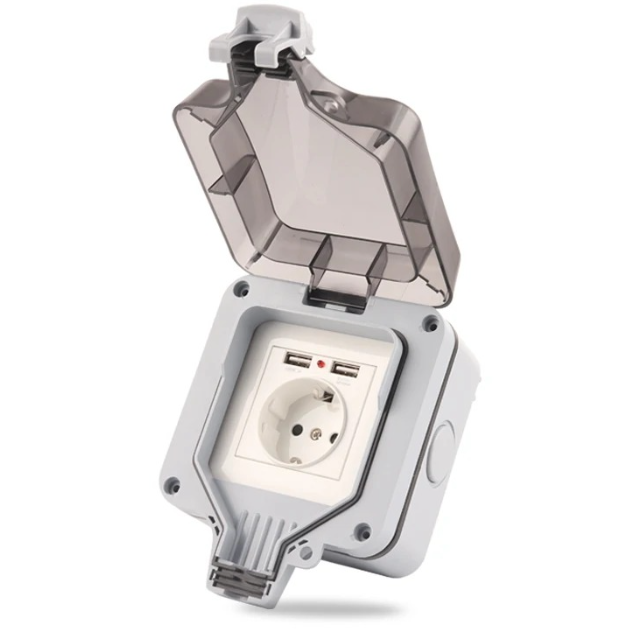 Outdoor Usb Power Outlet - Tomada de Parede Externa à Prova