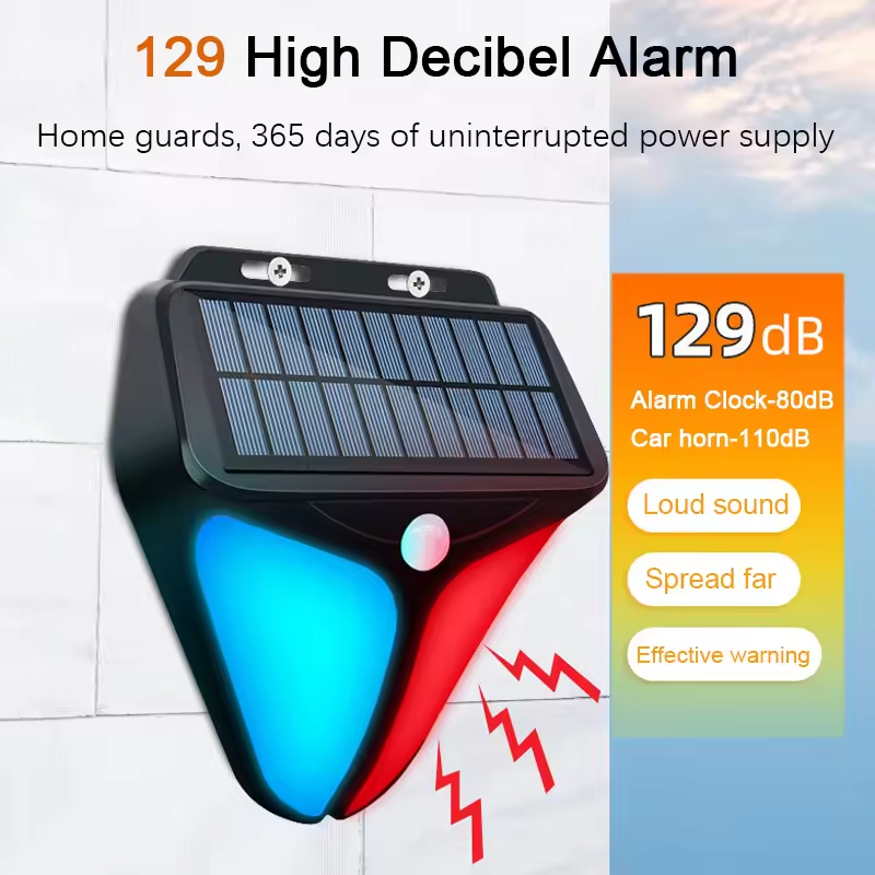 Outdoor Power Outlet Weatherproof - Luzes de alarme solares para exteriores