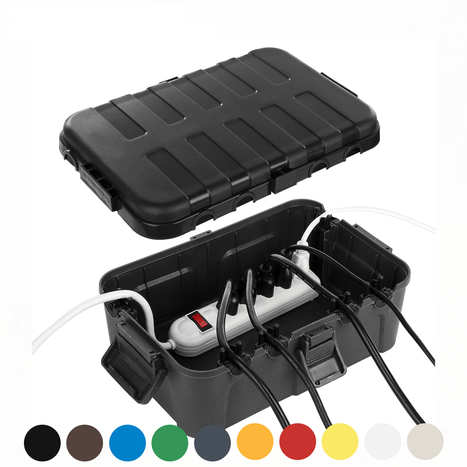 Outdoor Power Plug - Caixa elétrica externa extra grande, capa