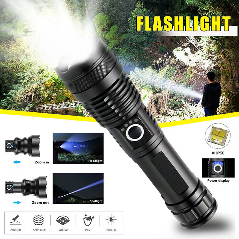 Outdoor Power Reno - Alta potência xhp70 lanterna led USB-C