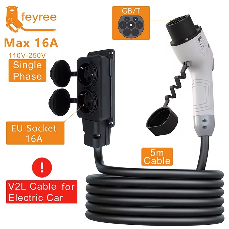 Outdoor Power Plug - Cabo de Descarga Feyree V2L, Plugue