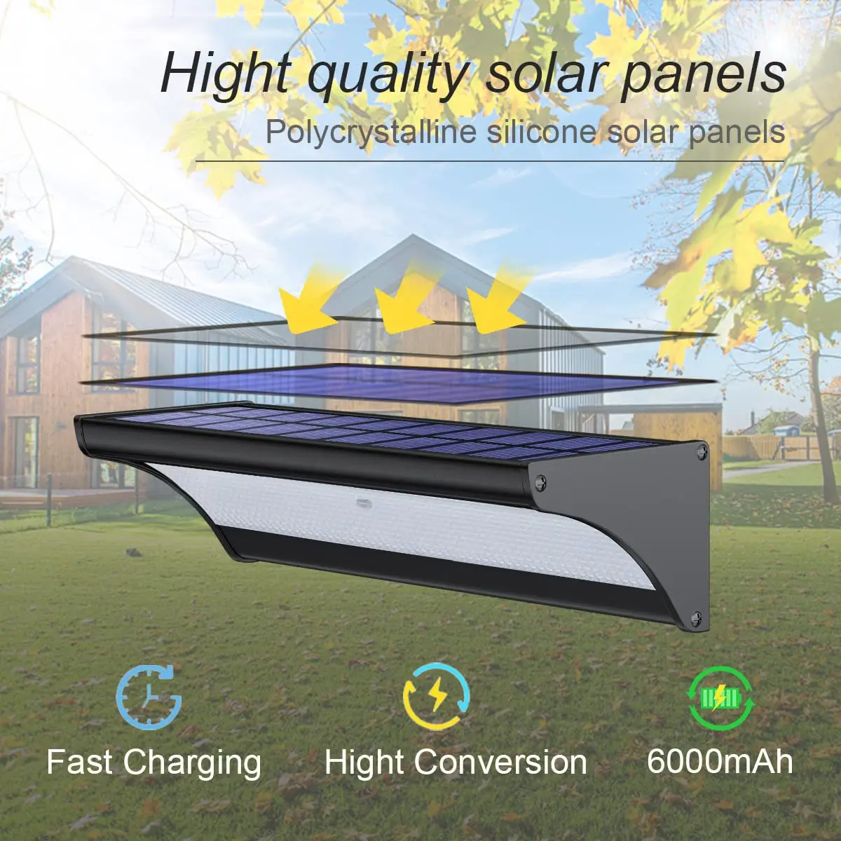 60/48led luz de parede solar a - Outdoor Power Outlet Weatherproof avaliação e preço