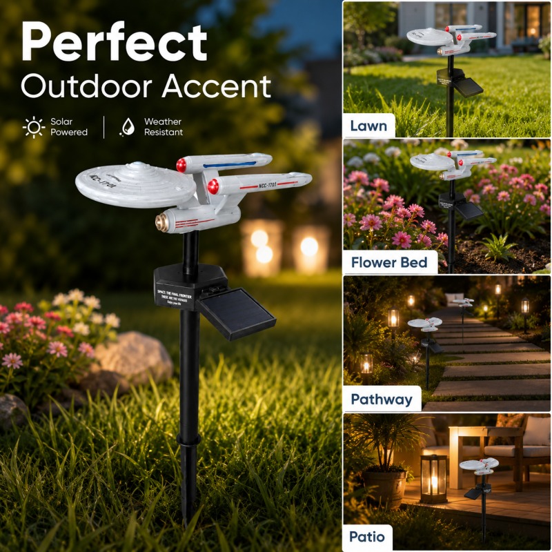 Luz de Jardim Solar Star Trek  - Outdoor Power Outlet Solar avaliação e preço