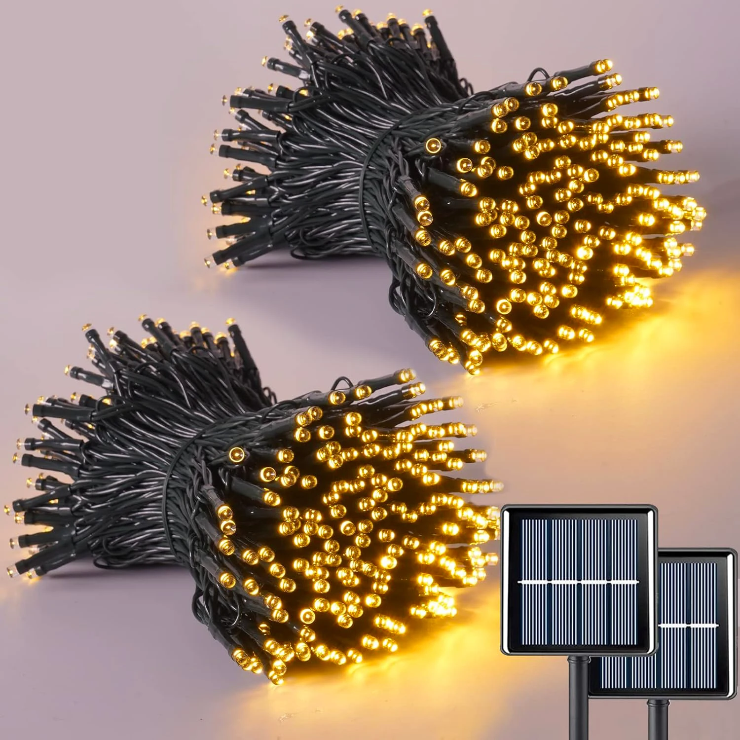 Corda de luz solar led 8 funçõ - Outdoor Power Outlet Solar avaliação e preço