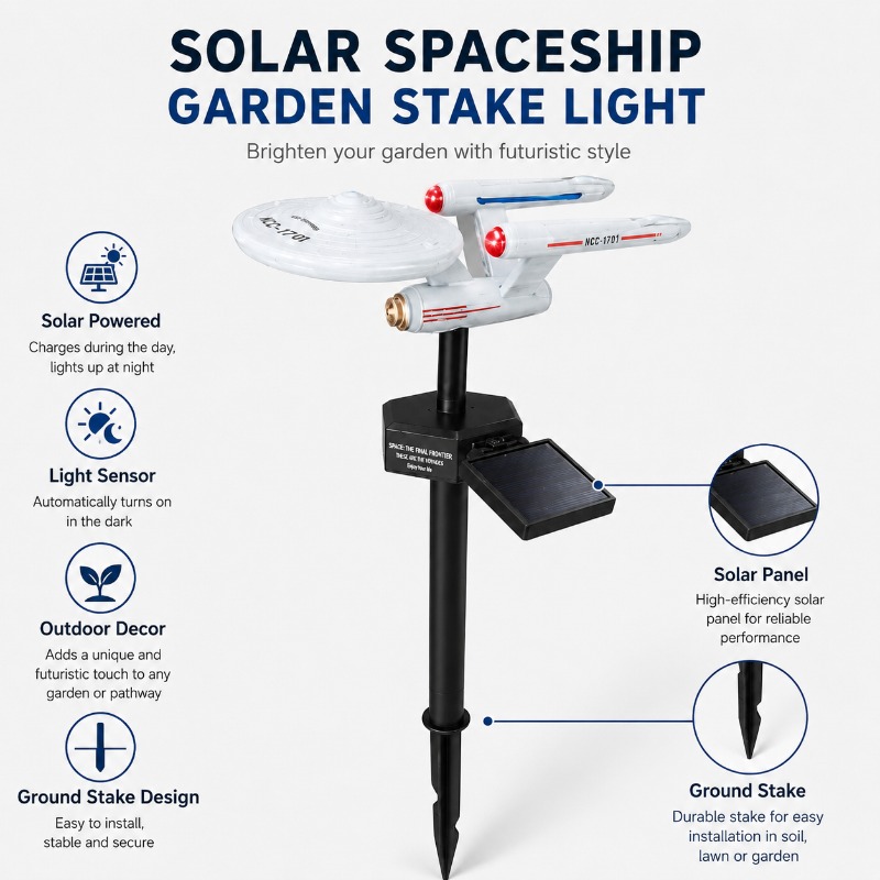 Luz de Jardim Solar Star Trek  - Outdoor Power Outlet Solar avaliação e preço
