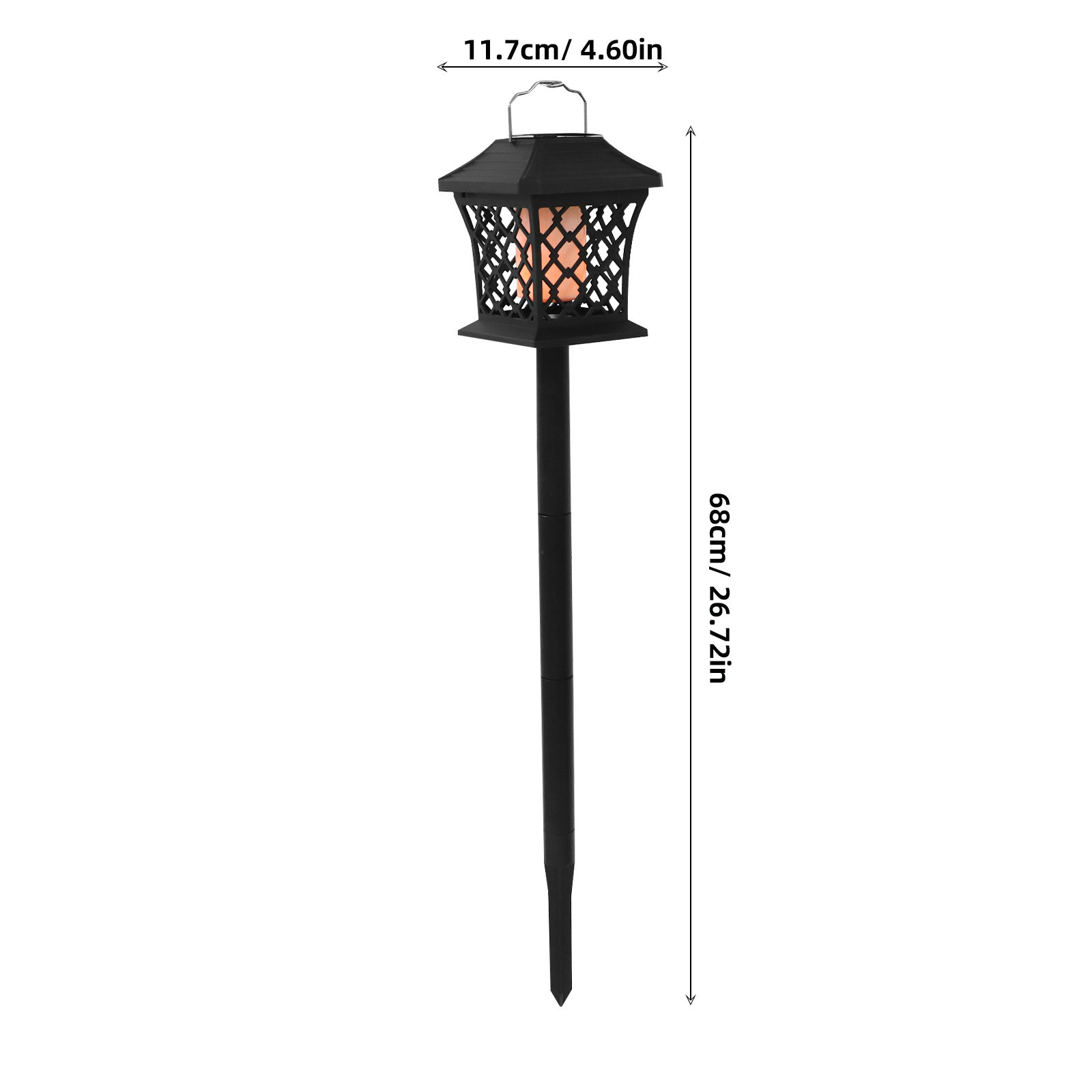 2 Peças de Luzes Solares para  - Outdoor Power Post avaliação e preço