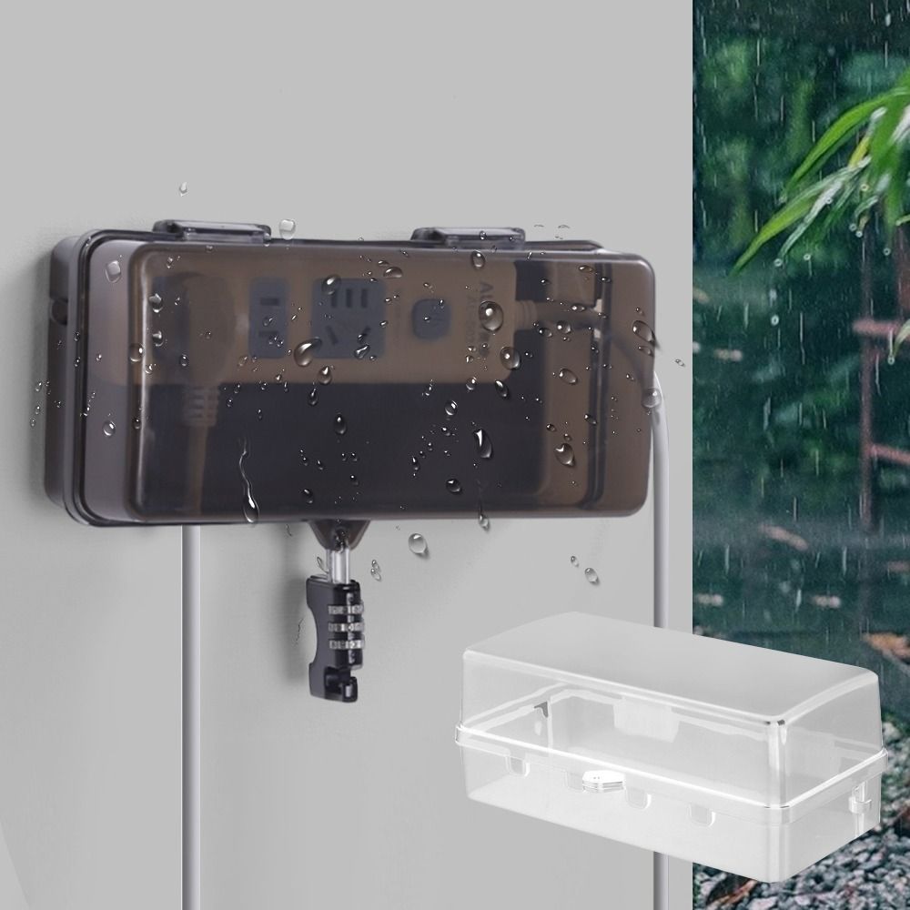 Caixa de Plástico Durável Anti - Outdoor Power Outlet Weatherproof avaliação e preço