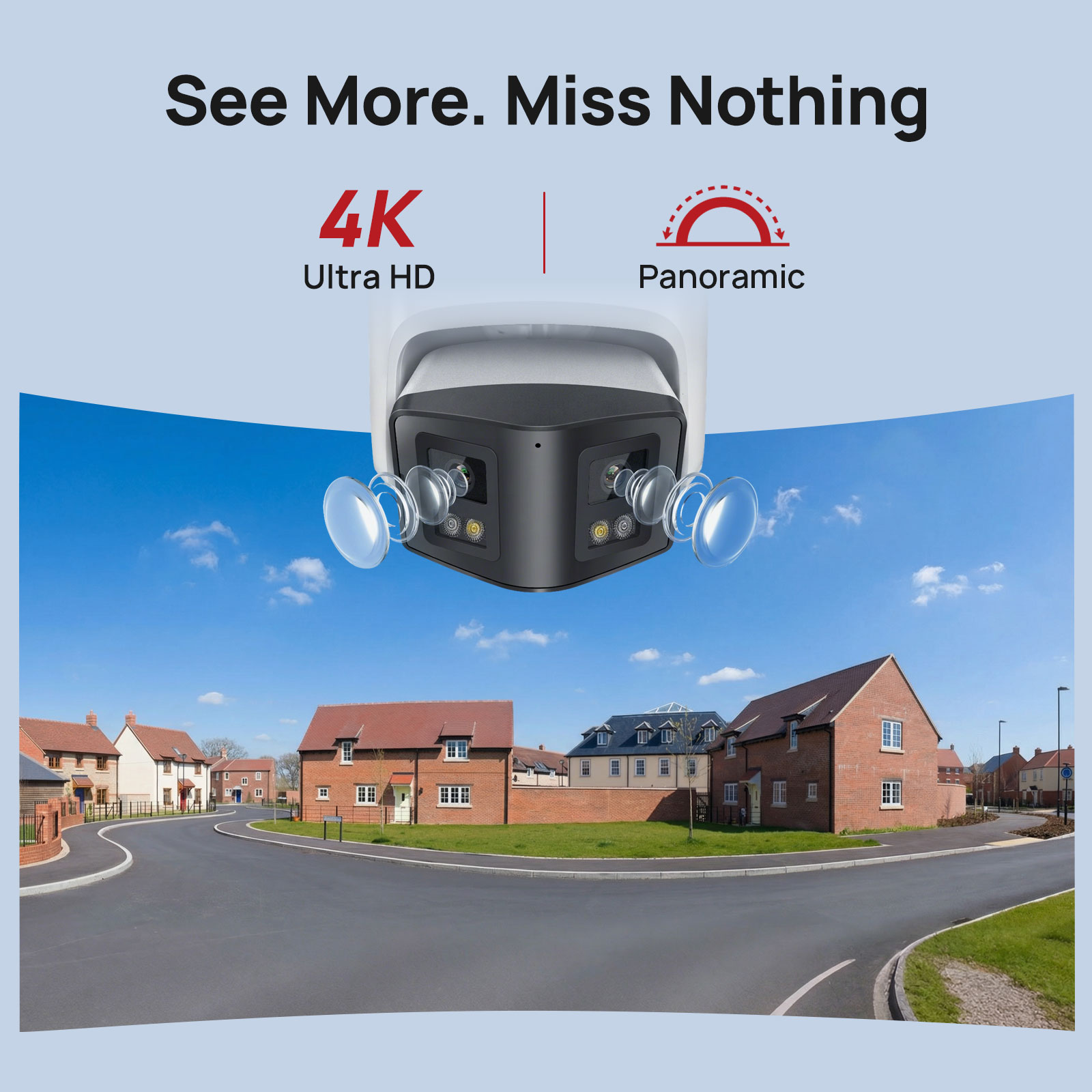 Câmera IP panorâmica inteligen - Outdoor Power Post avaliação e preço