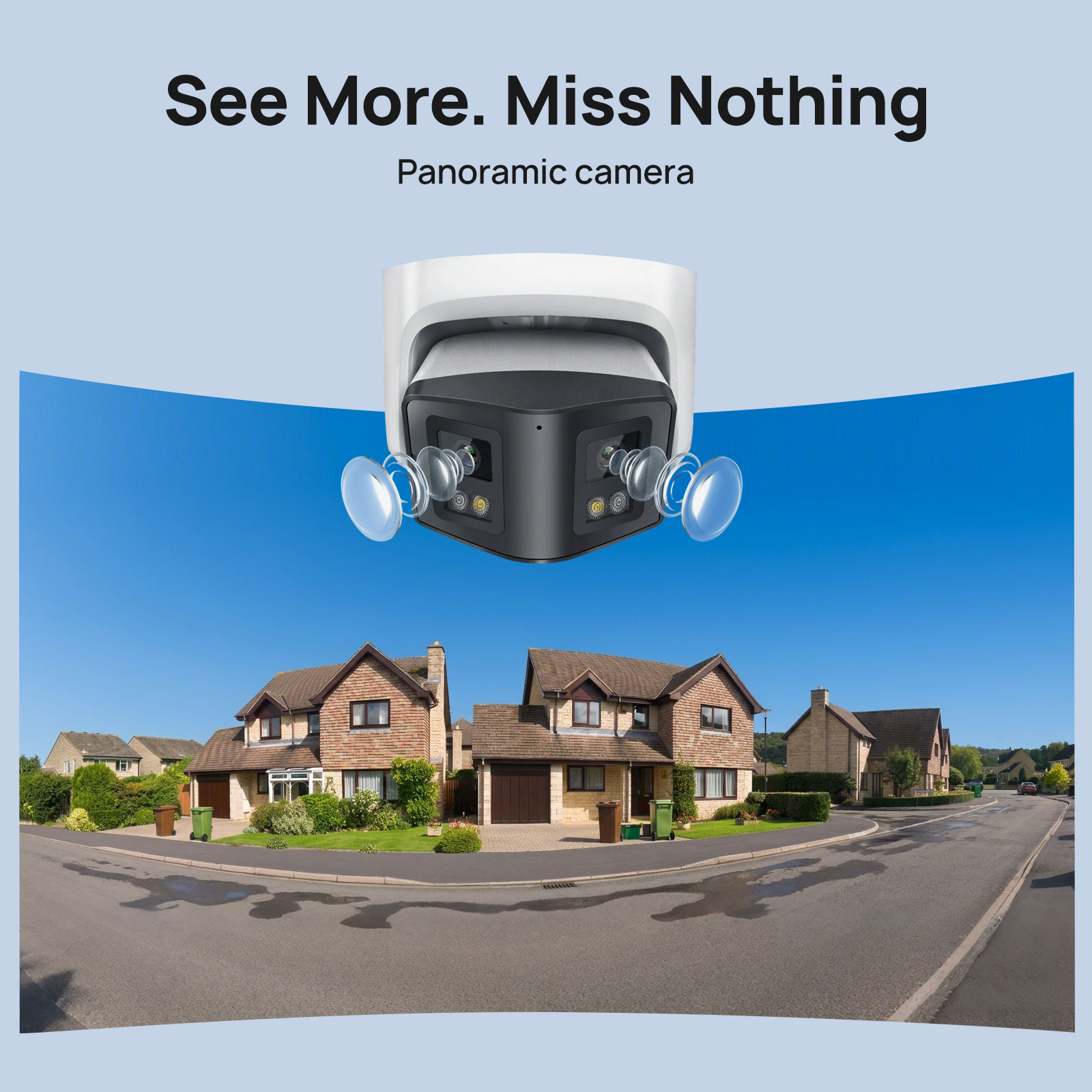 Câmera IP panorâmica inteligen - Outdoor Power Post avaliação e preço