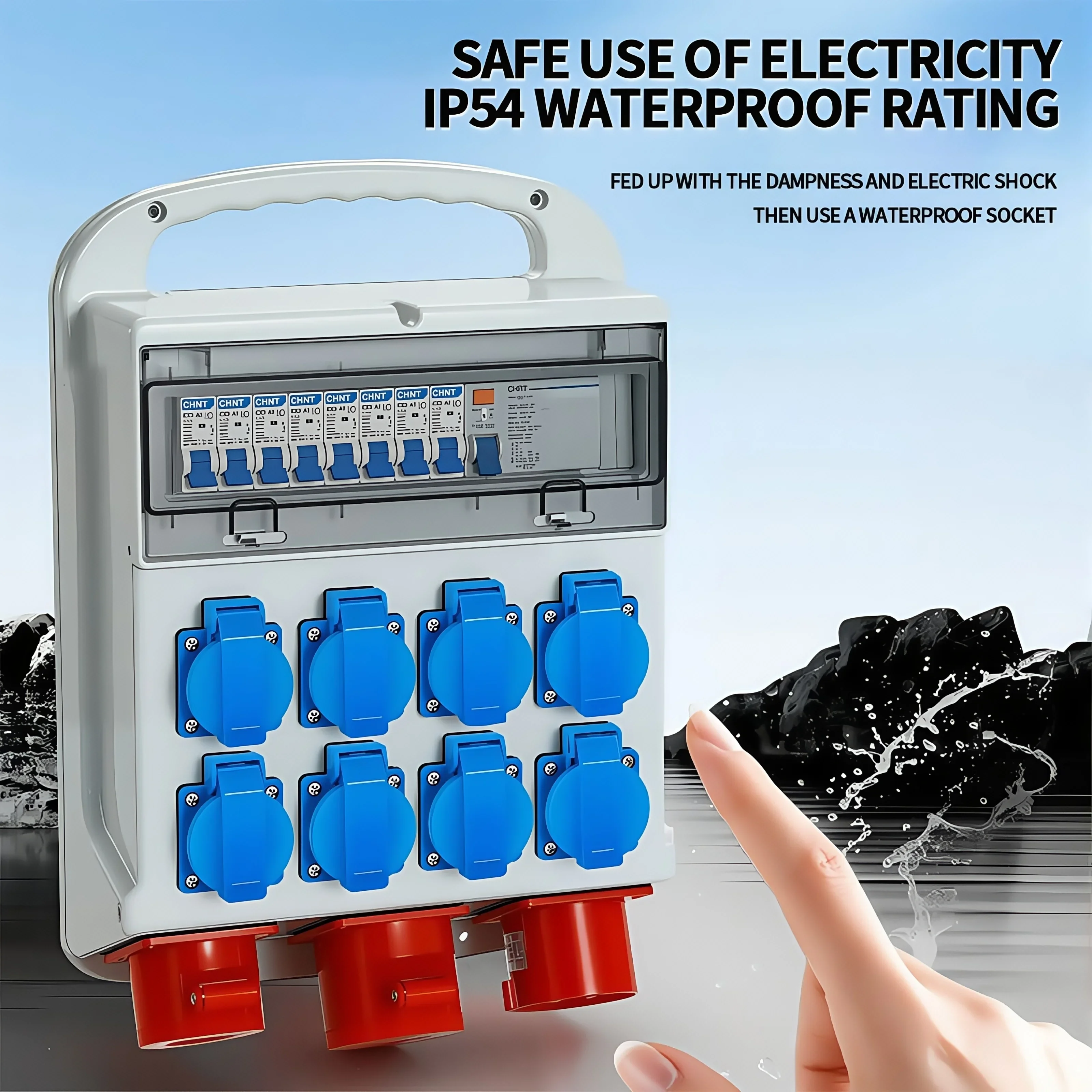 Tomada de Painel Industrial à  - Outdoor Power Outlet Weatherproof avaliação e preço