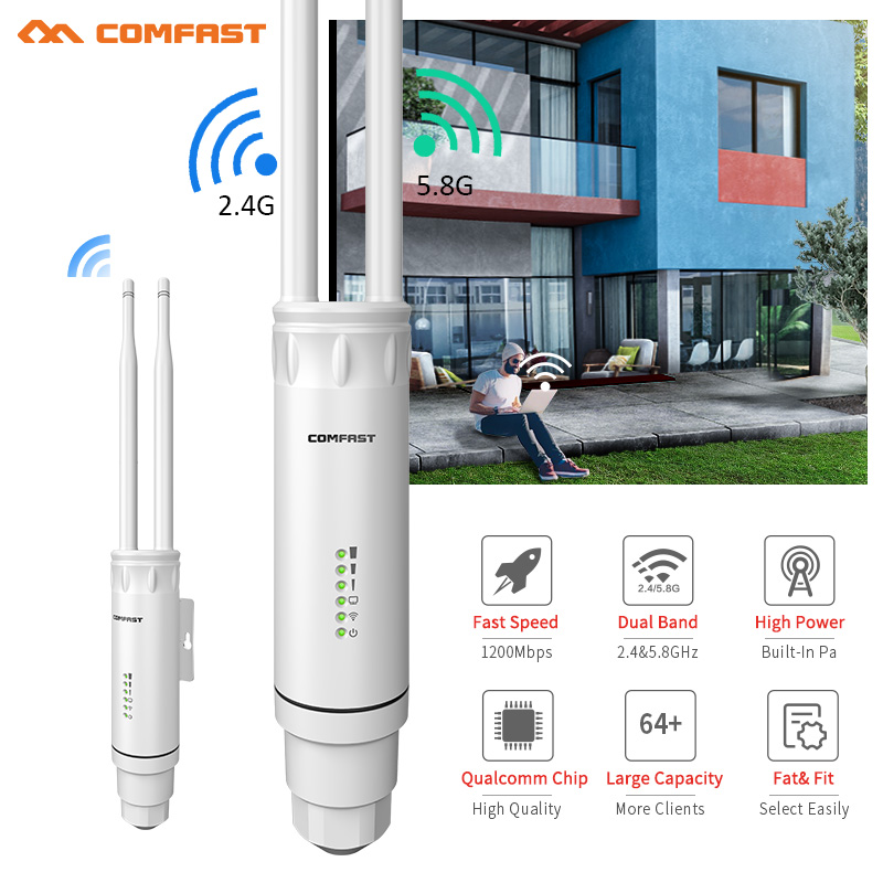 COMFAST Outdoor AP Gigabit Por - Outdoor Power Post avaliação e preço