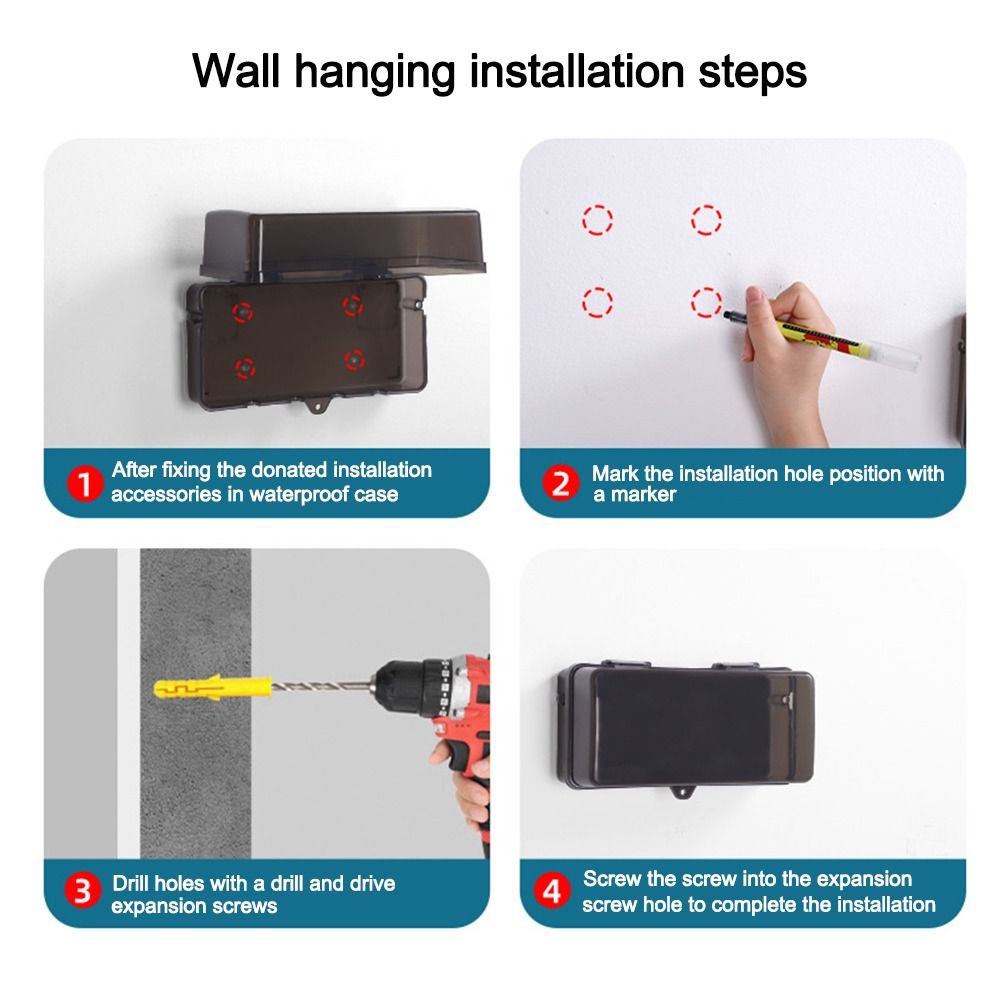 Caixa de Plástico Portátil par - Outdoor Power Outlet Weatherproof avaliação e preço