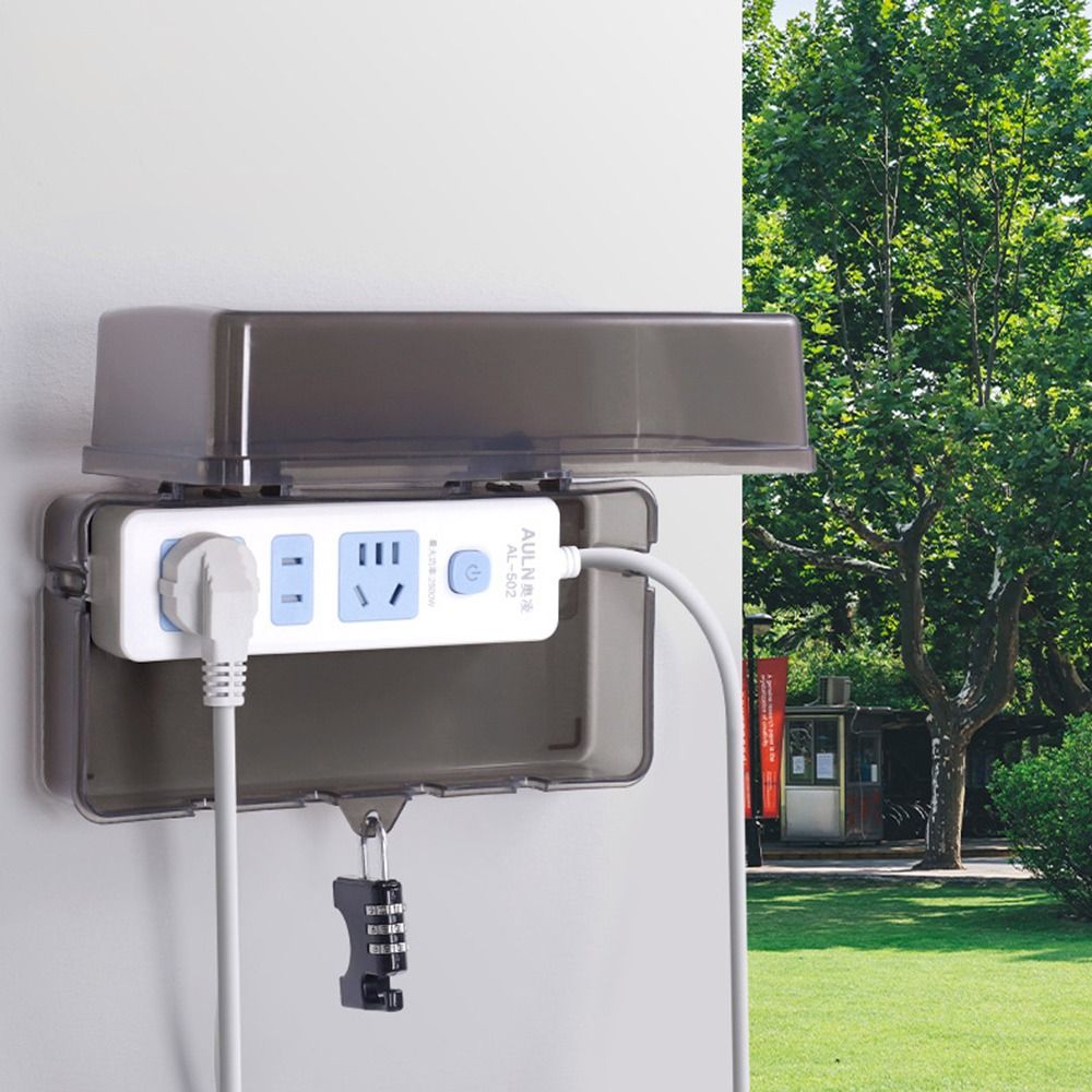 Caixa de Plástico Portátil par - Outdoor Power Outlet Weatherproof avaliação e preço