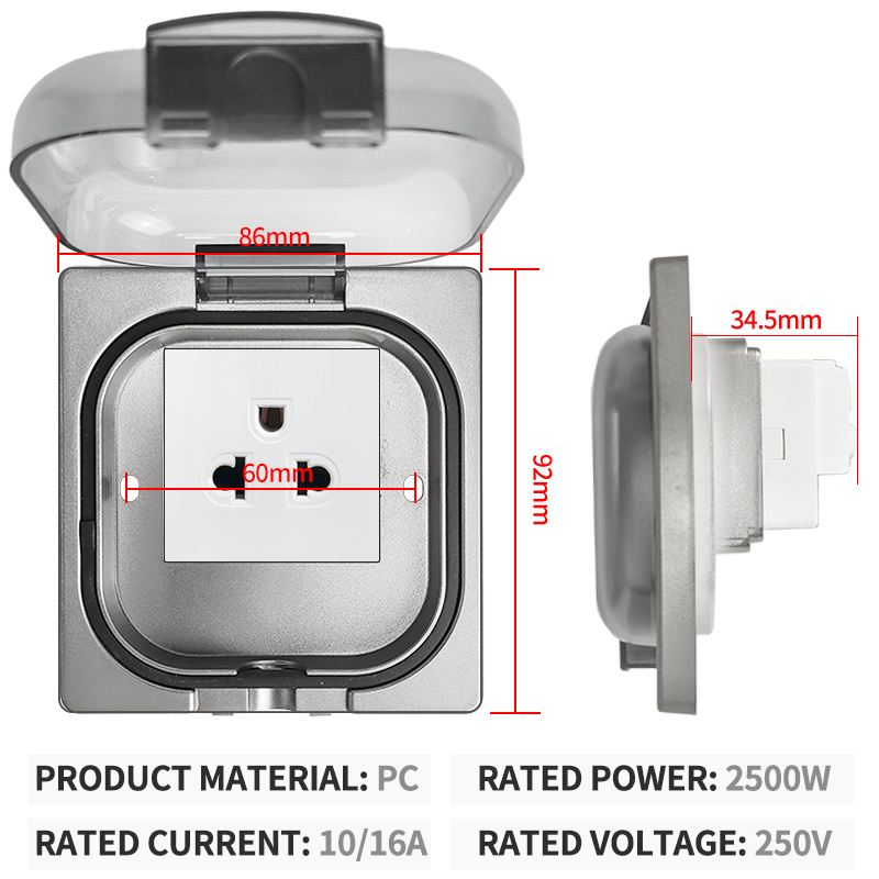 Tomada externa à prova d'água  - Outdoor Power Outlet Weatherproof avaliação e preço
