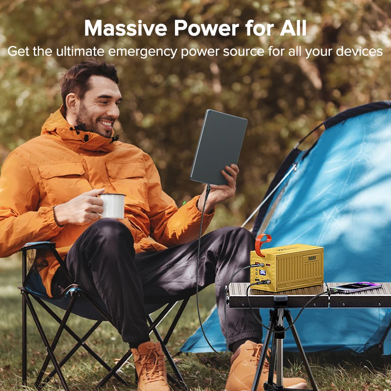 Qoovi 60000mah power bank 22.5 - Outdoor Usb Power Outlet avaliação e preço